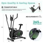 2 in 1 Elliptical Cross Trainer with LCD Monitor