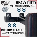 Heavy-Duty Wall-Mounted Weight Bench Rack