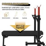Adjustable Olympic Weight Bench with Squat Rack
