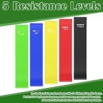 5 Pack Resistance Bands Set for Home Fitness