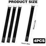 4-Piece Leg Exerciser Strap Set for Home Fitness