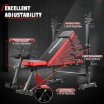 Adjustable Weight Bench Set with Squat Rack