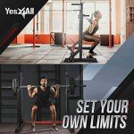 Yes4All Adjustable Barbell Squat Rack & Stand