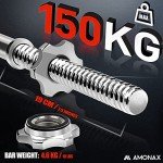Amonax 4ft Straight Barbell with Spinlock