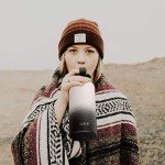 SUNTQ Insulated Water Bottle with Straw, 2 Lids
