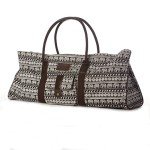 Patterned Yoga Mat Tote Bag with Pocket