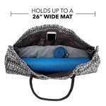 Patterned Yoga Mat Tote Bag with Pocket