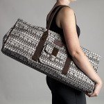 Patterned Yoga Mat Tote Bag with Pocket
