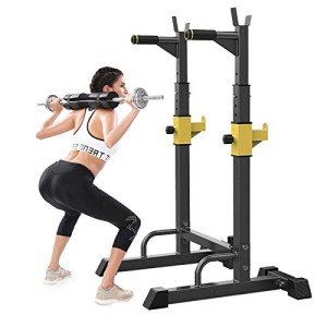 Adjustable Multi-Function Squat Rack for Home Gym