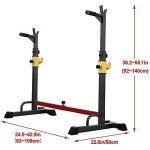 Adjustable Multi-Function Squat Rack for Home Gym