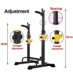 Adjustable Multi-Function Squat Rack for Home Gym