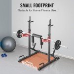 VEVOR Adjustable Squat Stand with Weight Plate Storage
