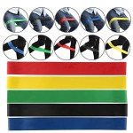 Yoga Resistance Bands Set - 5 Piece Variety
