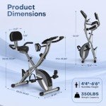 Folding Exercise Bike with 16 Resistance Levels