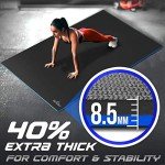 WERPOWER Large Extra Thick Exercise Mat - 6'x4