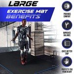 WERPOWER Large Extra Thick Exercise Mat - 6'x4