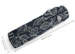 ELENTURE Yoga Mat Carry Bag with Pockets - Black Leaf