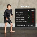 Kids' Full Sleeve Compression Rash Guards - Black