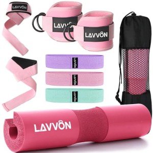 Barbell Pad Set with Straps for Weightlifting