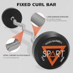 30lb Rubber Coated EZ Curl Barbell Set