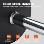 30lb Rubber Coated EZ Curl Barbell Set