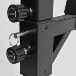 Adjustable Squat Rack with Dip Bars & Spotters