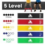 Set of 5 Resistance Bands for Strength Training