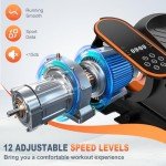 Mini Elliptical Bike with LED Display & Remote