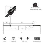 Bonnlo 7ft Olympic Barbell for Home Gym