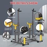 Adjustable Squat Rack for Home Gym Workouts