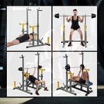 Adjustable Squat Rack for Home Gym Workouts