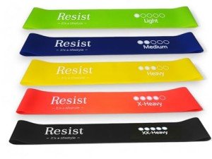 5-Level Resistance Bands Set with Carry Bag