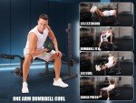 Adjustable Weight Bench Set with Barbell and Rack