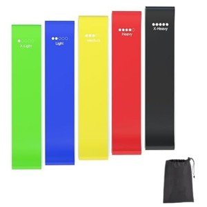 5-Piece Elastic Resistance Bands Set for Strength Training