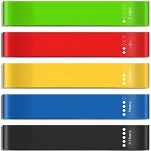 XYvee Set of 5 Resistance Bands for Home Workouts