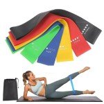 5-Piece Elastic Resistance Bands Set for Strength Training