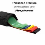 5-Piece Elastic Resistance Bands Set for Strength Training