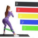 5-Piece Elastic Resistance Bands Set for Strength Training