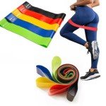 5-Piece Elastic Resistance Bands Set for Strength Training