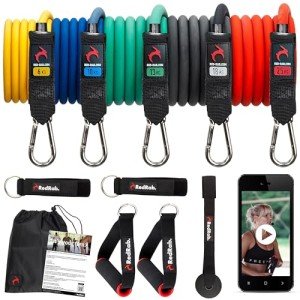 Red Rab Resistance Bands Set for Home Workouts