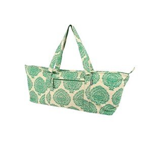 Large Green Yoga Mat Bag with Full Zip