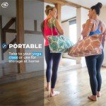 Large Green Yoga Mat Bag with Full Zip