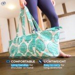 Large Green Yoga Mat Bag with Full Zip
