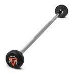 Rubber Coated Fixed Weight Barbell - 10lb