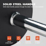 Rubber Coated Fixed Weight Barbell - 10lb