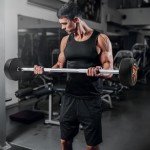 Rubber Coated Fixed Weight Barbell - 10lb