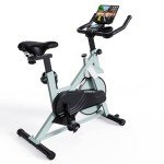 Lacuffy Magnetic Indoor Exercise Bike with LCD Display