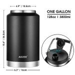 AOZEX 1 Gallon Insulated Stainless Steel Water Bottle