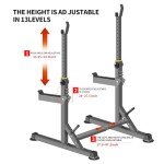 Adjustable Multi-Function Squat Rack for Home Gym