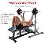 Adjustable Multi-Function Squat Rack for Home Gym